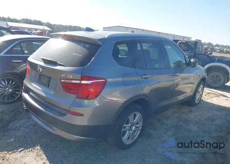 2013 BMW X3 xDrive28I from USA, damaged, VIN 5UXWX9C58D0D00877